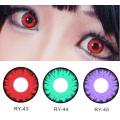 Cosplay Kontaktlinsen Cat farbige Kontakte Objektiv farbige Farbe Halloween lila Alt grüne Gragon Sharingan mit PP-Verpackungen